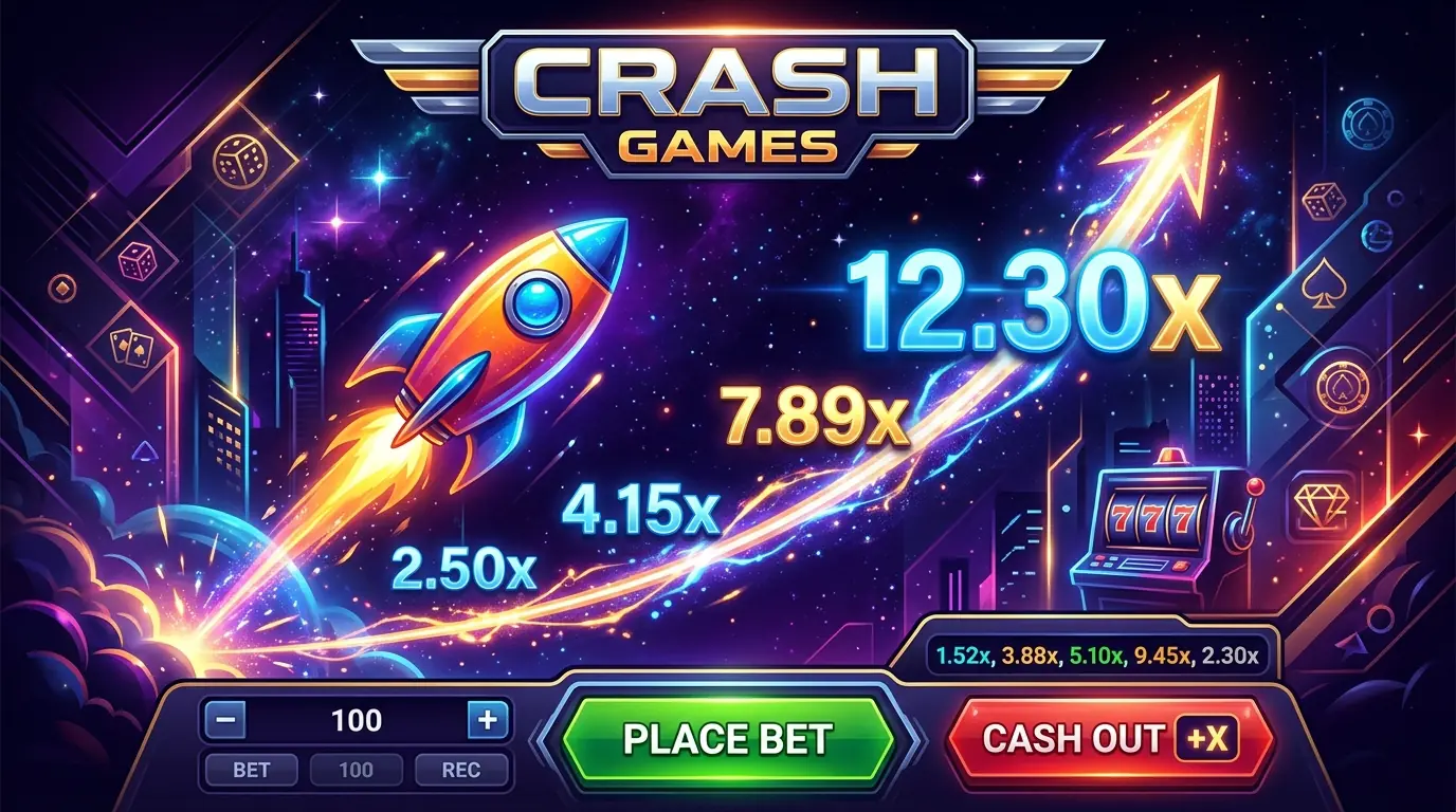 Crashspil hos Stake casino